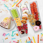 13.8" Extra Large Acrylic Letter Charcuterie Board Box, Reusable Fillable Letter Cake Candy Dish Display Serving, alternate
