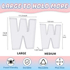 13.8" Extra Large Acrylic Letter Charcuterie Board Box, Reusable Fillable Letter Cake Candy Dish Display Serving, alternate