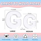 13.8" Extra Large Acrylic Letter Charcuterie Board Box, Reusable Fillable Letter Cake Candy Dish Display Serving, alternate