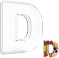 13.8" Extra Large Acrylic Letter Charcuterie Board Box, Reusable Fillable Letter Cake Candy Dish Display Serving