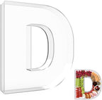13.8" Extra Large Acrylic Letter Charcuterie Board Box, Reusable Fillable Letter Cake Candy Dish Display Serving
