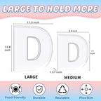 13.8" Extra Large Acrylic Letter Charcuterie Board Box, Reusable Fillable Letter Cake Candy Dish Display Serving, alternate