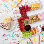 13.8" Extra Large Acrylic Letter Charcuterie Board Box, Reusable Fillable Letter Cake Candy Dish Display Serving, alternate