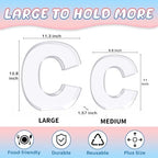 13.8" Extra Large Acrylic Letter Charcuterie Board Box, Reusable Fillable Letter Cake Candy Dish Display Serving, alternate