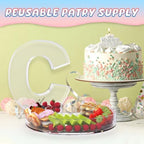 13.8" Extra Large Acrylic Letter Charcuterie Board Box, Reusable Fillable Letter Cake Candy Dish Display Serving, alternate