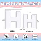 13.8" Extra Large Acrylic Letter Charcuterie Board Box, Reusable Fillable Letter Cake Candy Dish Display Serving, alternate