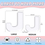 13.8" Extra Large Acrylic Letter Charcuterie Board Box, Reusable Fillable Letter Cake Candy Dish Display Serving, alternate