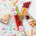 13.8" Extra Large Acrylic Letter Charcuterie Board Box, Reusable Fillable Letter Cake Candy Dish Display Serving, alternate