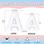 13.8" Extra Large Acrylic Letter Charcuterie Board Box, Reusable Fillable Letter Cake Candy Dish Display Serving, alternate