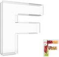 13.8" Extra Large Acrylic Letter Charcuterie Board Box, Reusable Fillable Letter Cake Candy Dish Display Serving