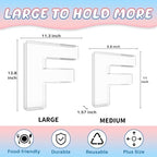13.8" Extra Large Acrylic Letter Charcuterie Board Box, Reusable Fillable Letter Cake Candy Dish Display Serving, alternate