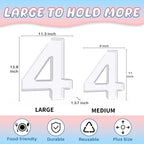 13.8" Extra Large Acrylic Number Charcuterie Board Box, Reusable Fillable Number Cake Candy Dish Display Serving, alternate