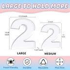 13.8" Extra Large Acrylic Number Charcuterie Board Box, Reusable Fillable Number Cake Candy Dish Display Serving, alternate