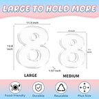 13.8" Extra Large Acrylic Number Charcuterie Board Box, Reusable Fillable Number Cake Candy Dish Display Serving, alternate