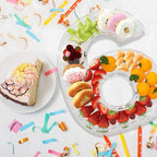 13.8" Extra Large Acrylic Number Charcuterie Board Box, Reusable Fillable Number Cake Candy Dish Display Serving, alternate