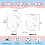 13.8" Extra Large Acrylic Number Charcuterie Board Box, Reusable Fillable Number Cake Candy Dish Display Serving, alternate
