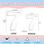 13.8" Extra Large Acrylic Number Charcuterie Board Box, Reusable Fillable Number Cake Candy Dish Display Serving, alternate