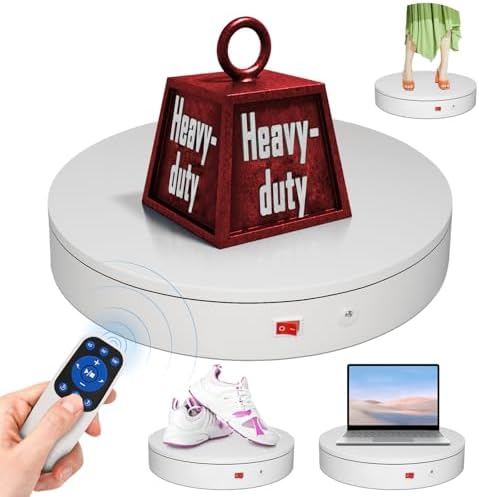 13.8Inch/35cm Remote 360 Rotating Platform,400lbs Capacity Electric Motorized Turntables, Motorized Rotating