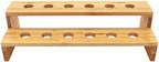 13" x 4.9" x 3.5" Natural Bamboo Straight Multi Level Food Cone Display Tamaki Stand for Restaurants, Catered, alternate view