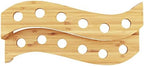13" x 5.7" x 3.5" Natural Bamboo S Wave Multi Level Food Cone Display Tamaki Stand for Restaurants, Catered, alternate view 3