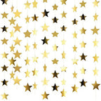 130 ft Star Garland Banner Decor, Gold in Gold