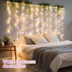 130 ft Star Garland Banner Decor, Iridescent Pink, alternate view 5