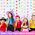 130 ft Star Garland Banner Decor, Rainbow, alternate view 6