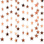 130 ft Star Garland Banner Decor, Rose Gold