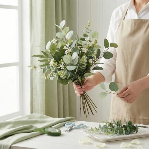 130 Pcs Mixed Eucalyptus Stem, Artificial Greenery Stems for Decor, alternate view 7