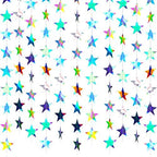 130ft Glitter Star Garland Hanging Banner, Holographic Iridescent