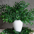 130pcs Italian Ruscus Greenery Stems 68cm Artificial Smilax Greenery Branch