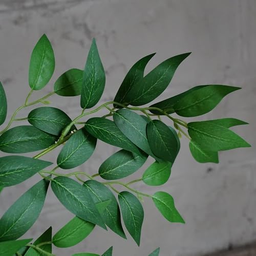 130pcs Italian Ruscus Greenery Stems 68cm Artificial Smilax Greenery Branch, alternate view 6