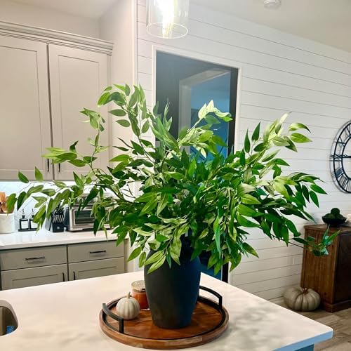 130pcs Italian Ruscus Greenery Stems 68cm Artificial Smilax Greenery Branch, alternate view 7