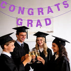 131 PCS Custom Banner 5" DIY Party Letter Banners Personalized Decor in Purple, alternate view 4