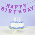 131 PCS Custom Banner 5" DIY Party Letter Banners Personalized Decor in Purple, alternate view 7