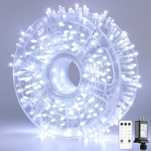 132 ft 400 LED White Christmas Lights Indoor Outdoor