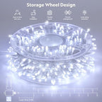 132 ft 400 LED White Christmas Lights Indoor Outdoor, alternate view 4