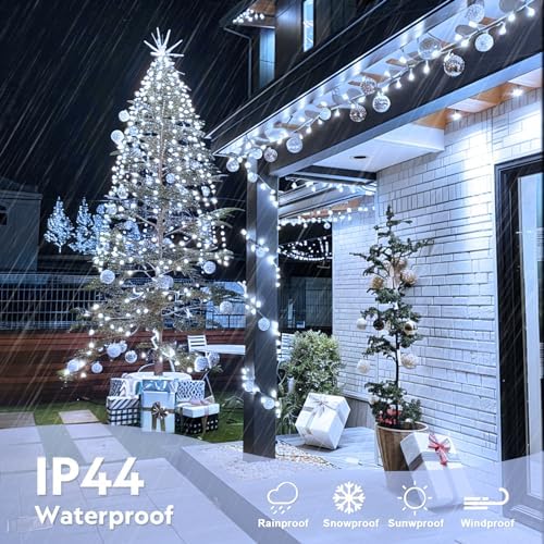 132 ft 400 LED White Christmas Lights Indoor Outdoor, alternate view 5