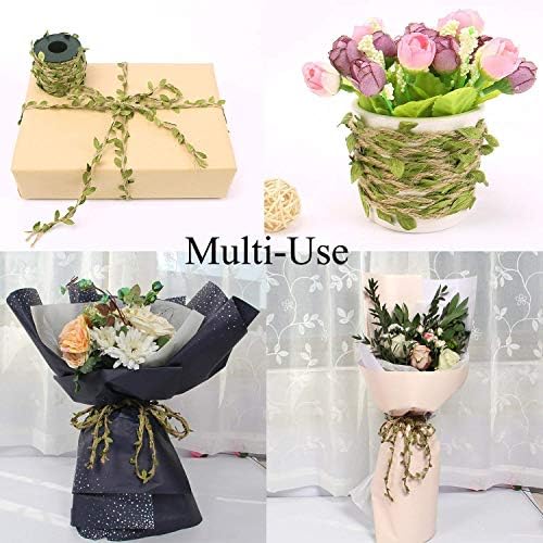 132 Ft Boho Eucalyptus Vines with Twine, Artificial Eucalyptus Leaf, alternate view 4