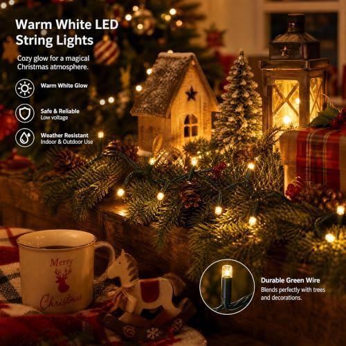 132FT 400 LED Christmas String Lights Outdoor with 8 Modes, alternate view 5