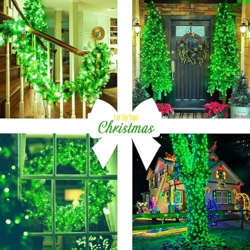 132ft 400 LED Green Halloween Lights Indoor Outdoor Plug in 8Modes, alternate view 4