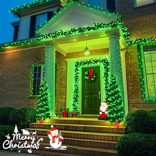 132ft 400 LED Green Halloween Lights Indoor Outdoor Plug in 8Modes, alternate view 5