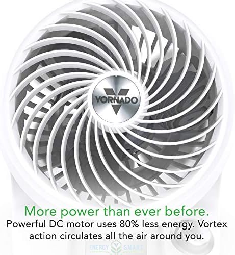 133DC Energy Smart Compact Air Circulator with Variable Speed Control, DC Motor, Adjustable Tilt, Quiet, alternate view 4