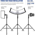 13ft/4m Air Cushioned Light Stand, Heavy Duty All Metal, alternate view 4