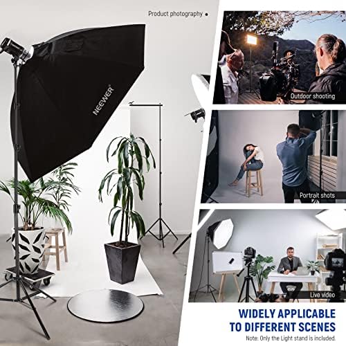 13ft/4m Air Cushioned Light Stand, Heavy Duty All Metal, alternate view 5
