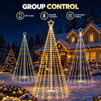 13FT Giant Smart LED Outdoor Christmas Tree Lights Pop Up with Star, alternate view 4