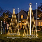 13FT Giant Smart LED Outdoor Christmas Tree Lights Pop Up with Star, alternate view 5