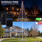 13FT Giant Smart LED Outdoor Christmas Tree Lights Pop Up with Star, alternate view 7