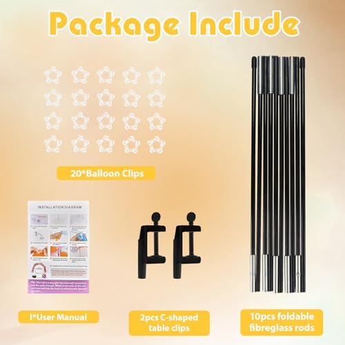 13ft Table Balloon Arch Kit, Balloon Arch Stand Frame for Different Size Tables Graduation Wedding Birthday Baby, alternate