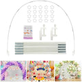 13ft Table Balloon Arch Stand Frame for Party Decorations, White in White